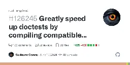 Greatly speed up doctests by compiling compatible doctests in one file by GuillaumeGomez · Pull Request #126245 · rust-lang/rust